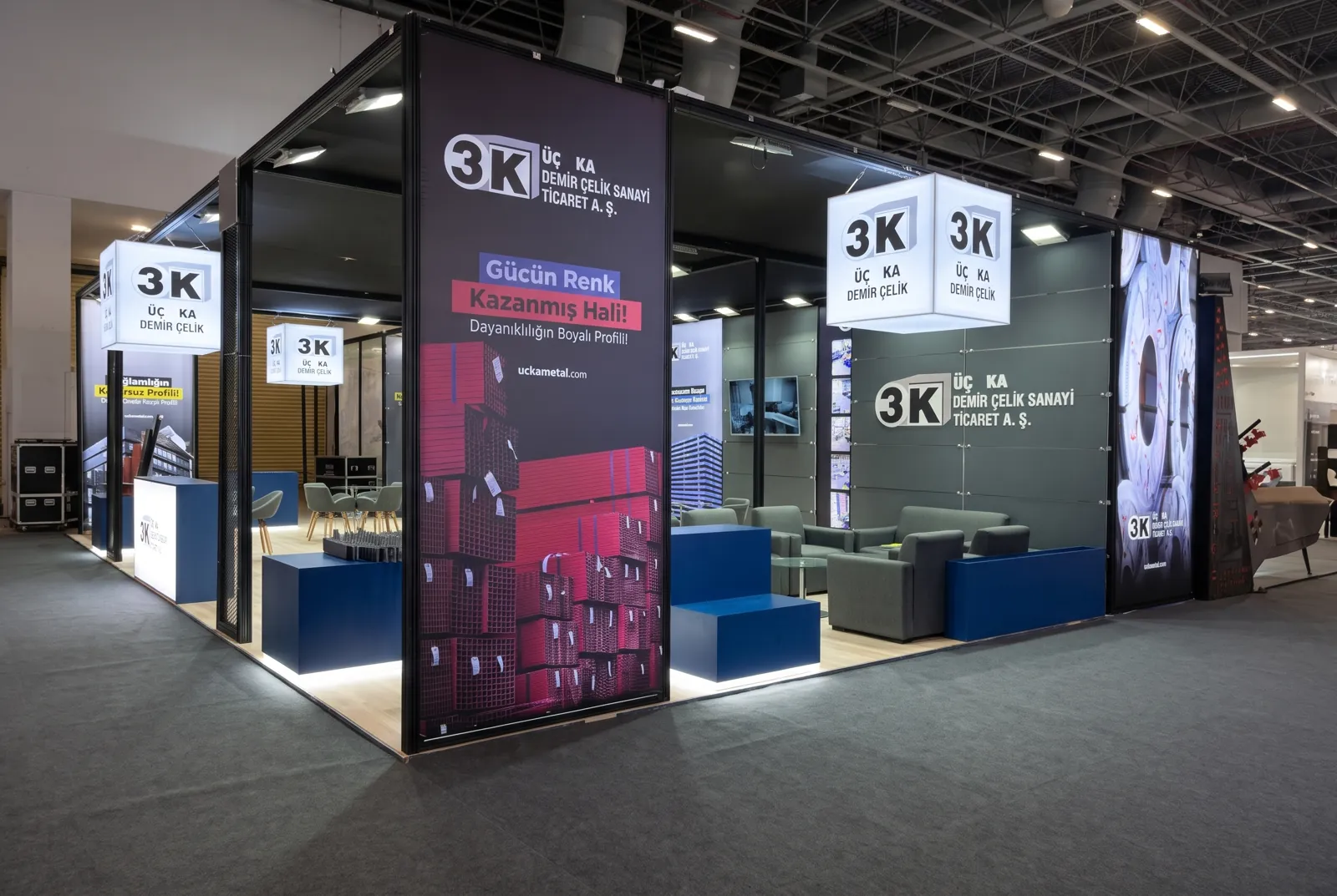 Üç KA Demir Çelik stand